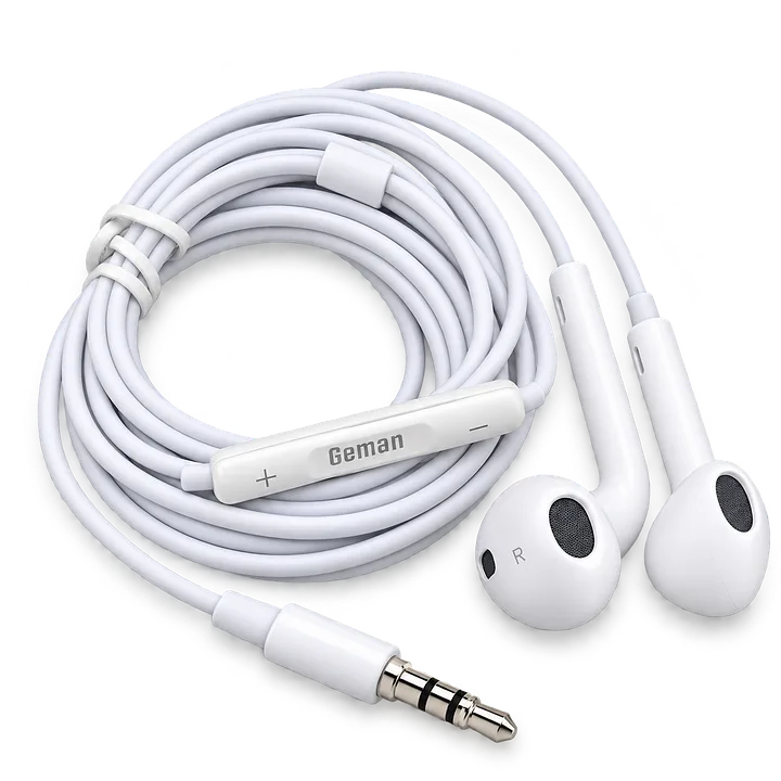 Geman GH-03 3.5mm Wired Earphones with HD Microphone & Volume Control GH-03